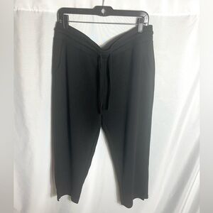 32 Degrees Cool Black Cropped Jogger Pants Size L Stretch Lounge Casual